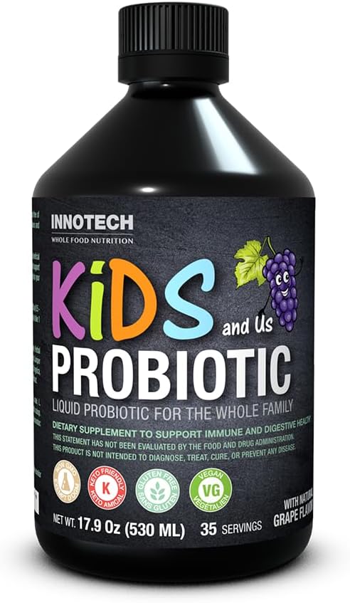 INNOTECH 영양: 아이와 우리 액체 프로바이오틱스, 포도 풍미 - 530 ml
