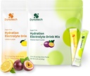 Dynatech Zero Sugar Electrolyte 음료 믹스 - 레몬,Passion Fruit - 10 Electrolytes & Vitamins가있는 하이드로 션 파우더 패킷 | 비 GMO, 글루텐 프리, Vegan Electrolytes Powder Packets | 32 서빙