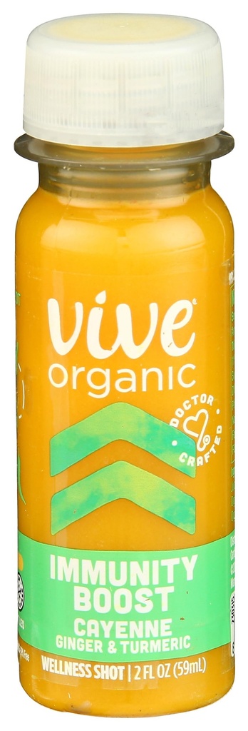 Vive 유기 면역 부스트 Cayenne, Ginger & Turmeric 탄 (2oz 병)