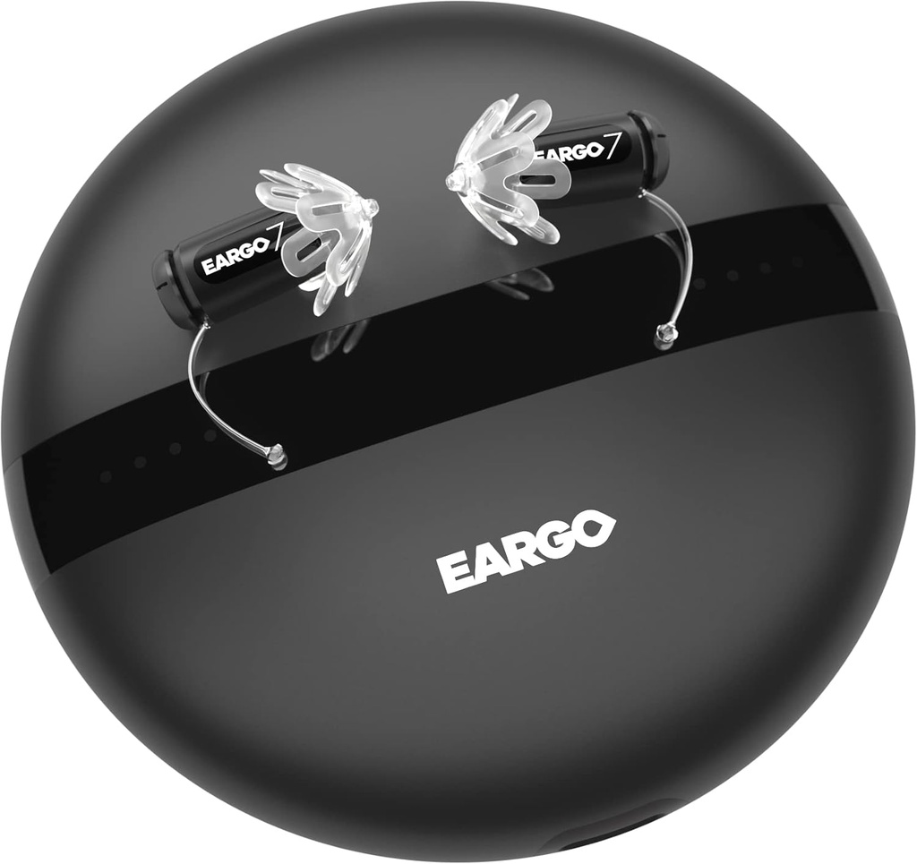 EARGO Eargo 7 실제로 보이지 않는 자기 피팅 FDA-Cleared OTC CIC 보청기 - 충전식, 평생 고객 지원