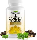 Candida Cleanse (60 캡슐) Advanced Intestinal Overgrowth Detox - Oregano Leaf, Wormwood, Black Walnut 포함 - 여성과 남성을위한 소화 건강 및 정기적 인 촉진