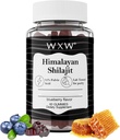 WXW Pure Himalayan Shilajit Gummies | Fulvic Acid & 85+ Trace Minerals | Ashwagandha, Gokshura | 추가 설탕 | 남성용, 여성용 | 비 GMO | 실험실 테스트 | 100 % 천연 | 증강현실 60 기타