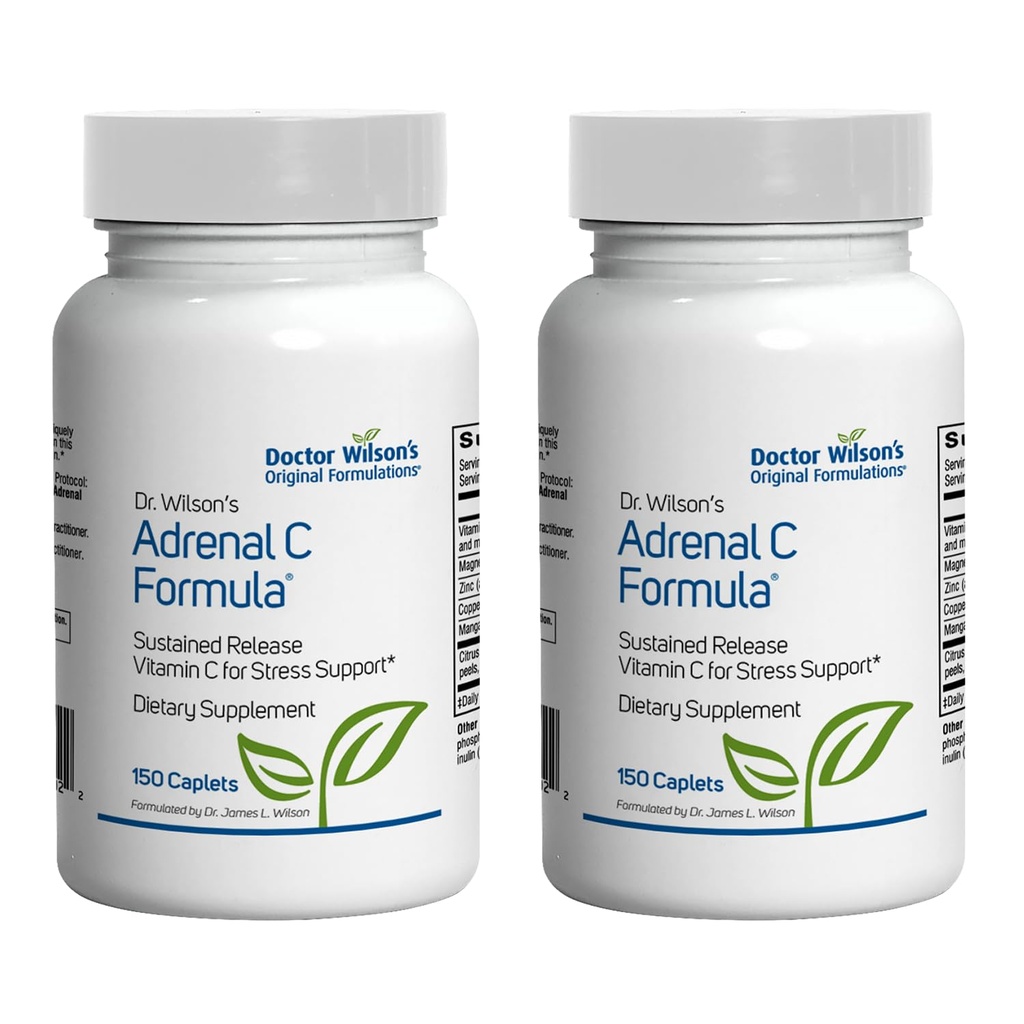 닥터 윌슨의 본래 정립 2 팩 Adrenal C 공식 150의 모자