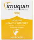 Nutramax Imuquin Immune 건강 보충교재는 개와 강아지를 위한 분말을 보충합니다 - beta 포도당으로, 바다 입술, 비타민 및 무기물, 30의 소포
