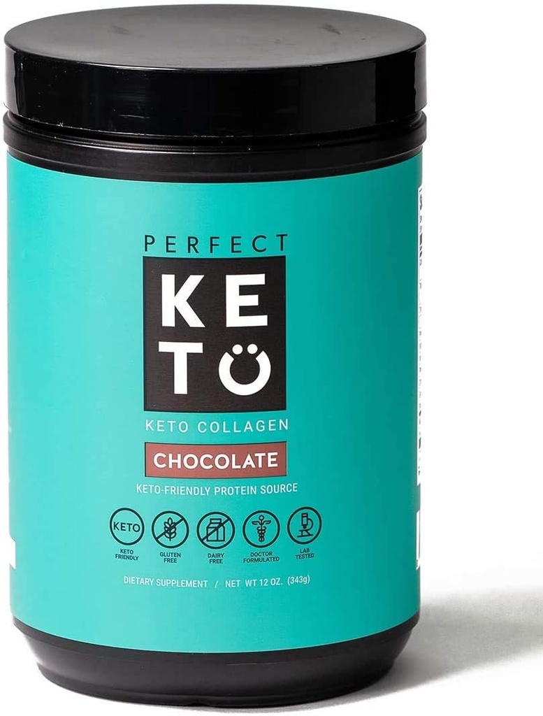 MCT 오일로 완벽한 Keto Collagen Protein Powder - Grassfed, GF, Multi Supplement, Ketogenic Diets에 가장 적합한 Keto Creamer로 여성 및 남성을위한 커피 및 셰이크