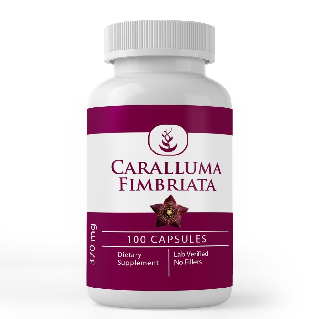 PURE ORIGINAL INGREDIENTS Caralluma Fimbriata, (100 캡슐) 항상 순수, 첨가제 또는 필러 없음, 실험실 검증