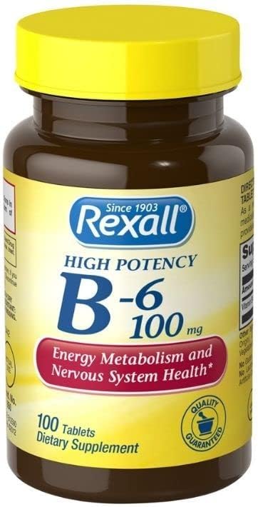 Rexall 비타민 B6 100 mg 정제, 100 ct