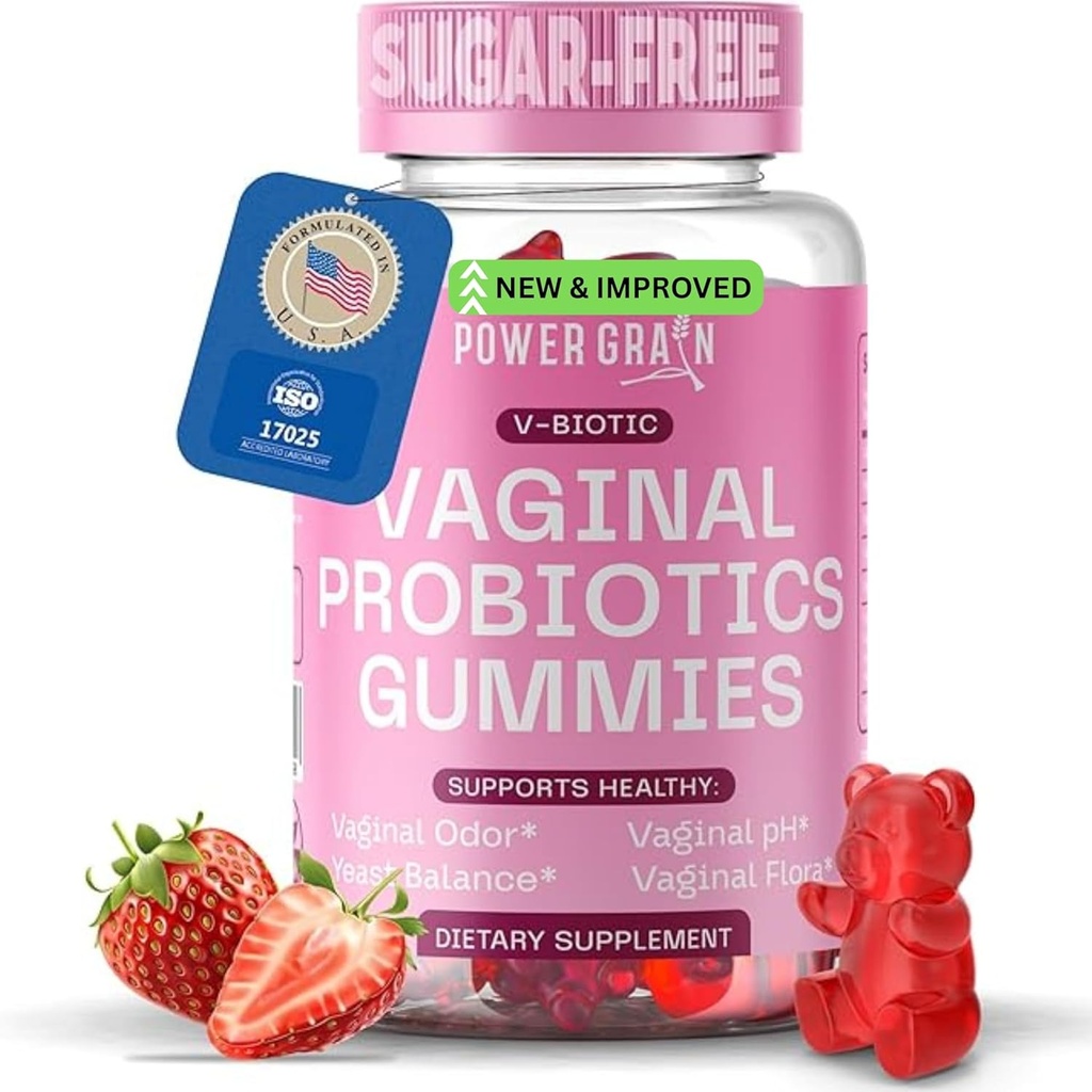 프리미엄 질 Probiotics Gummies - 5 억 CFUs - pH 밸런스 및 질 건강 지원 - Prebiotics & Digestive Enzymes - Vaginal Flora 및 Odor Control 지원 - 효모 감염 치료