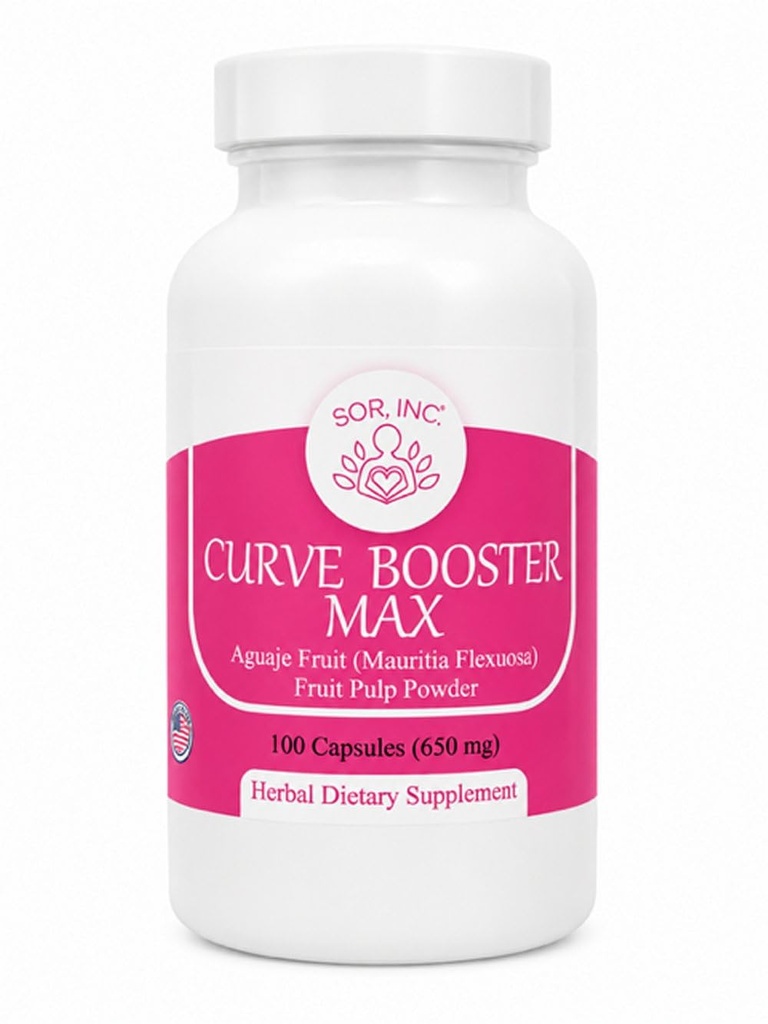 곡선 승압기 여성과 Transgender를 위한 최대 순수한 Aguaje 캡슐 650 mg 미국 만드는