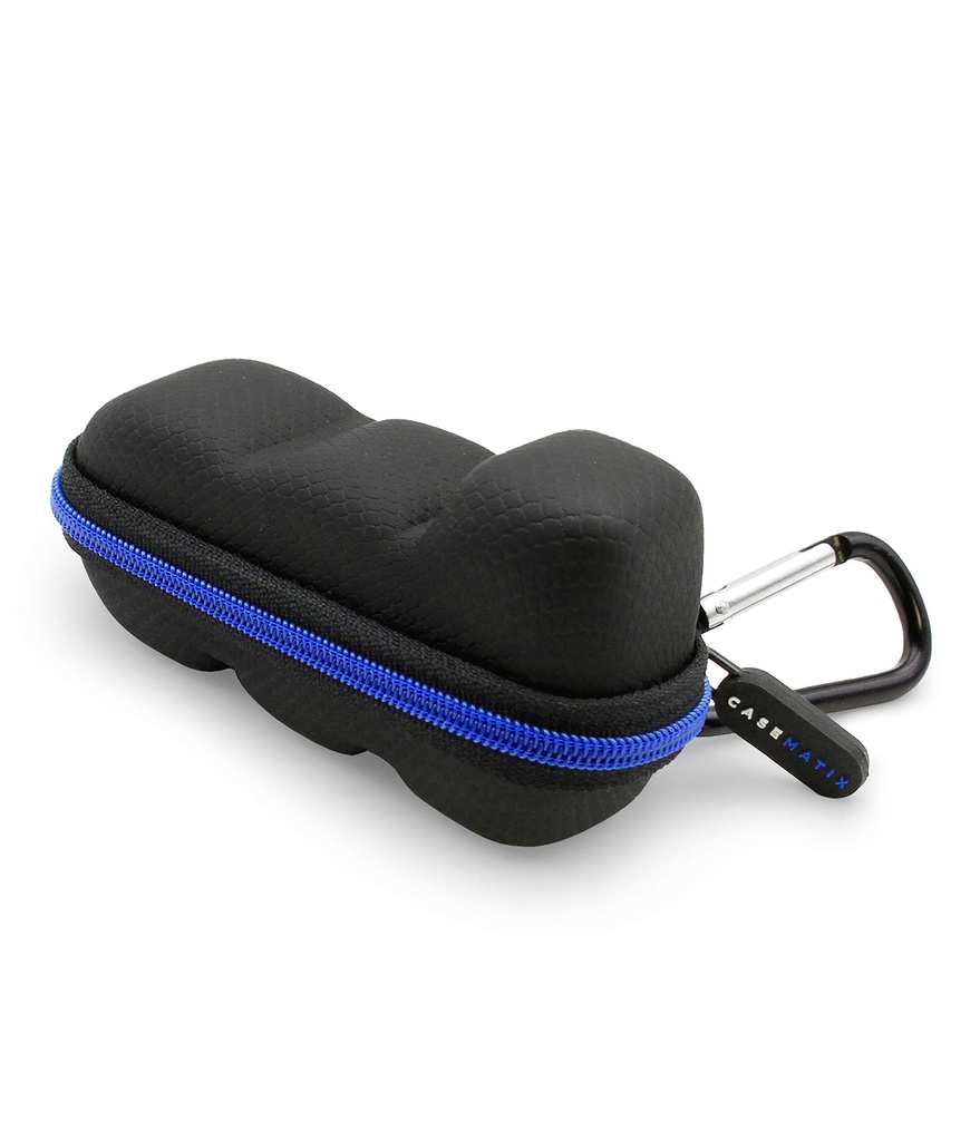 CASEMATIX Asthma Inhaler 여행 케이스 Lanyard 및 Clip-on Keychain Carabiner, 포함 Inhaler 홀더 케이스 만, 검정