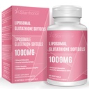 Liposomal 글루타티온 Softgels 1500MG는 비타민 C, 더 나은 흡수, 건강한 노후화, Detox, 면역력, 60 Softgels를 위한 비 GMO 강력한 산화 방지제를 가진 글루타티온 보충교재를 감소시켰습니다