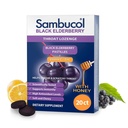 Sambucol 검정 Elderberry Throat Lozenge - Sambucus Elderberry Lozenges 비타민 C, 아연 및 꿀, 도움 Soothe Scratchy Throat, 높은 산화 방지제, 글루텐 - 무료 - 20 개