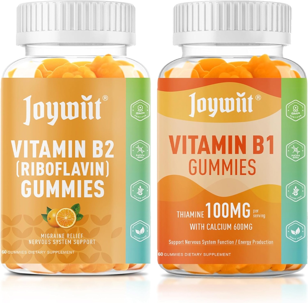 비타민 B2 400mg Gummies와 비타민 B1 100mg Gummies