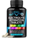 Electrolytes - 마그네슘, 나트륨, 칼륨, 염화물, 비타민 D3 & B6, Kelp 분말 - 소금 알약 - 미국에서 만든 - 캡슐로 구두 정제 - Vegan & Keto 친절 - 120 탭