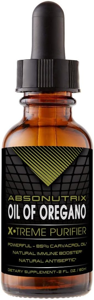 Oregano 43 mg의 Absonutrix 오일, 540 서빙, 2 Oz 병, 높은 생체 이용성, 85% Carvacrol 오일, 빠른 흡수, 유력한 성분, Cruelty-Free, 제 3 자 테스트, 비 GMO, 미국에서 만든
