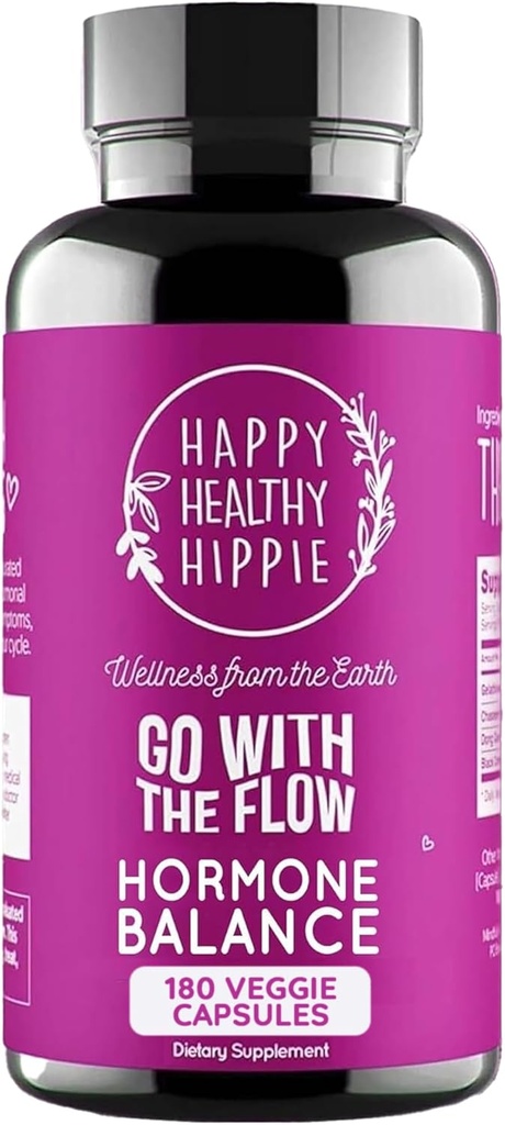 여성을 위한 호르몬 균형 180 Ct – 여성을 위한 PMS 지원 보충교재, Menopause & Perimenopause | Bloating Relief, Menstrual Cramp, Mood, PMDD | Chasteberry, Black Cohosh, Dong Quai | Vegan, Non-GMO