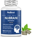 NuBrain 부스터 - 뇌 부스터, 메모리, 포커스 & 클라리티 지원 St. John 's Wort, Ginkgo Biloba, Bacopa & More - 60 Vegan 캡슐 | 1 개월 공급