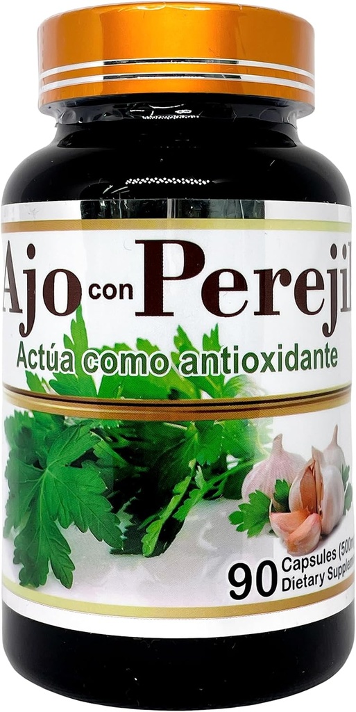 AJO con Perejil (Garlic와 Parsley 추출물) 500mg 45 서빙