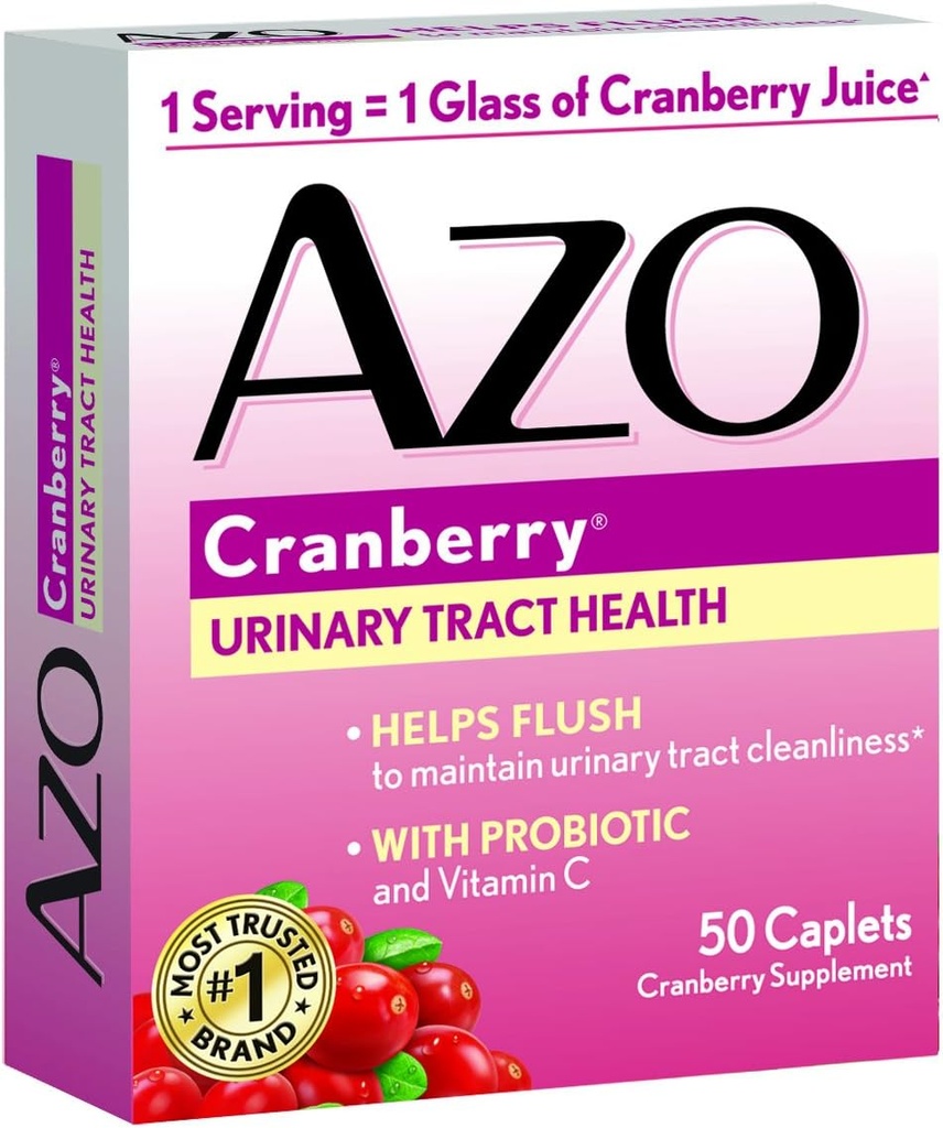 AZO 모든 자연적인 집중된 크랜베리 정제, 50의 조사 (포장 3)