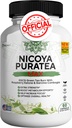 Nicoya PuraTea Max Green Tea Extract & Green Coffee Bean for Metabolism Support, 천연 에너지 부스트, 산화 - Rich 보충 - 60 캡슐