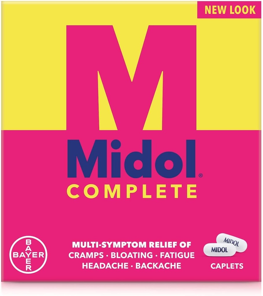 Midol Complete Caplets, 24Count (패치 2), 포장 할 수있다 Vary