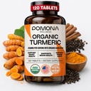 Pomona 웰니스 유기 심황 보충교재 2100 mg, USDA 유기, 비 GMO, 채식주의자, 흡수를 위한 까만 고추를 가진 심황 쿠르쿠민, 합동 지원과 면제를 위한, 120의 정제