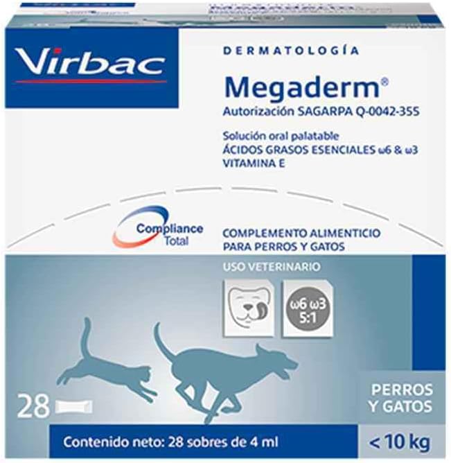 Virbac Omegaderm EZ 복용량, 작은 개/장, 28 조사, 4 mL