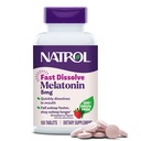 Natrol Melatonin 5mg 빠른 용해 정제, 성인, 딸기 풍미, 150의 정제, 150 까지 일 공급을 위한 수면 지원 보충교재