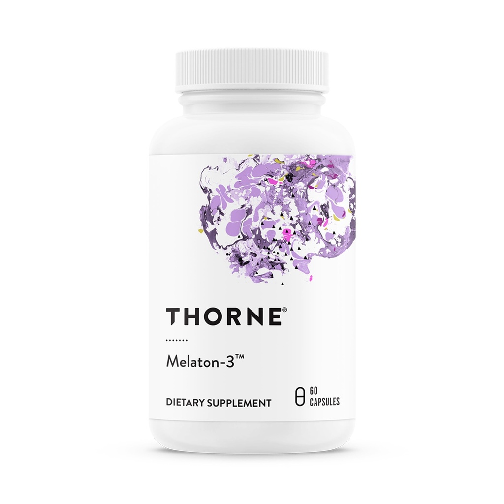 THORNE - Melaton-3-3 mg Melatonin 보충 - 정상 Circadian Rhythms, Restful Sleep & Relaxation* - 스포츠를 위해 증명되는 NSF - 글루텐, 낙농장 & Soy 자유로운 - 60의 캡슐