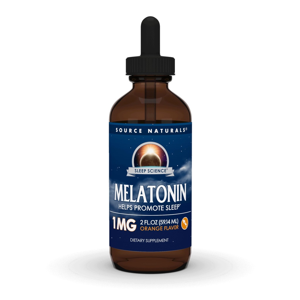 Source Naturals Melatonin* - 1 mg, 2 액체 온스