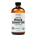 Black Seed Oil Organic Cold Pressed Unrefined Glass Bottle | USDA 인증 유기농 블랙 Cumin Seed Oil | 높은 Thymoquinone Omega 3 6 9 | 면역 지원, 관절, 소화, 헤어 & 스킨 | 8 Fl oz