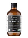 Dr. Berg Black Seed Oil Organic Cold Pressed – 순수한 Nigella Sativa Black Cumin Oil – USDA Organic, Halal, Vegan – 모발, 피부, 면역 지원 – Unrefined Liquid – 4 oz Glass Bottle