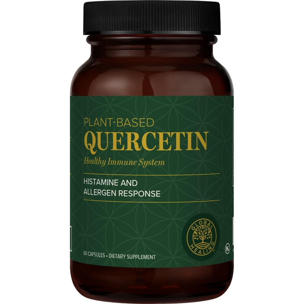 세계적인 치료 센터 Quercetin 250 mg 보충교재 지원 면역 체계, Bromelain & 아연 (60의 캡슐) 없는 QuerceFIT를 포함합니다
