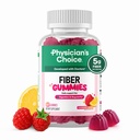 Digestive Health & Regularity를 위한 Physician의 선택 섬유 Gummies - 라즈베리 레몬 맛 - 설탕 추가 & 채식주의자 없음 - 자연적인 Chicory 뿌리 Prebiotic 섬유 - 성인을 위한 매일 거미, 여자 & 남자 - 60CT