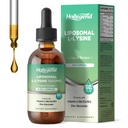 Liposomal L-lysine 1000MG 액체 하락, 비타민 C, B6, D3, B12 & 아연 Gluconate, 피부 & 입술 건강, 면역 & 교원질 생산 지원, 레몬 풍미, 2개 fl oz를 가진 여자 & 아이를 위한 리진 보충교재