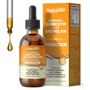 Bromelain 액체 하락을 가진 Liposomal Quercetin, Bromelain 500mg, 비타민 C, D3, 아연, Elderberry, Immunity & Respiratory 건강, 2 Fl Oz를 가진 1개의 유기 Quercetin 1000mg 보충교재에 대하여 8