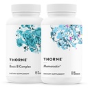 THORNE - 기본 B Complex (60 캡슐) & Memoractiv (60 캡슐) 번들 - 지원 뇌 건강, 세포 에너지 생산 및 초점 - 글루텐 무료, 낙농장 무료