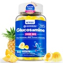 설탕 자유로운 글루코사민 Chondroitin MSM Gummies - 여성을 위한 최대 힘 Mobility 보충교재 & 남자 w/ 글루코사민 황산염 2000mg, Boswellia, Curcumin & Hyaluronic 산 - 융통성 지원 - 60Cts