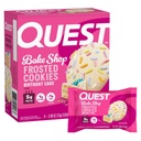Quest Nutrition Frosted Protein Cookies, 생일 케이크, <1g Sugar, 5g Protein, 1g Net Carbs, 글루텐 무료, 8 쿠키
