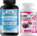 Liver Cleanse Detox & Repair Formula - 더 나은 수면과 근육 기능을 위한 밀크 이틀, Berberine, Ginger Plus 마그네슘