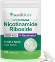 Nicotinamide Riboside 900의 Liposomal Resveratrol의 Liposomal Nicotinamide Riboside의 Resveratrol 보충교재, 여자 남자를 위한 Resveratrol 보충교재 (1Pack/80의 캡슐)