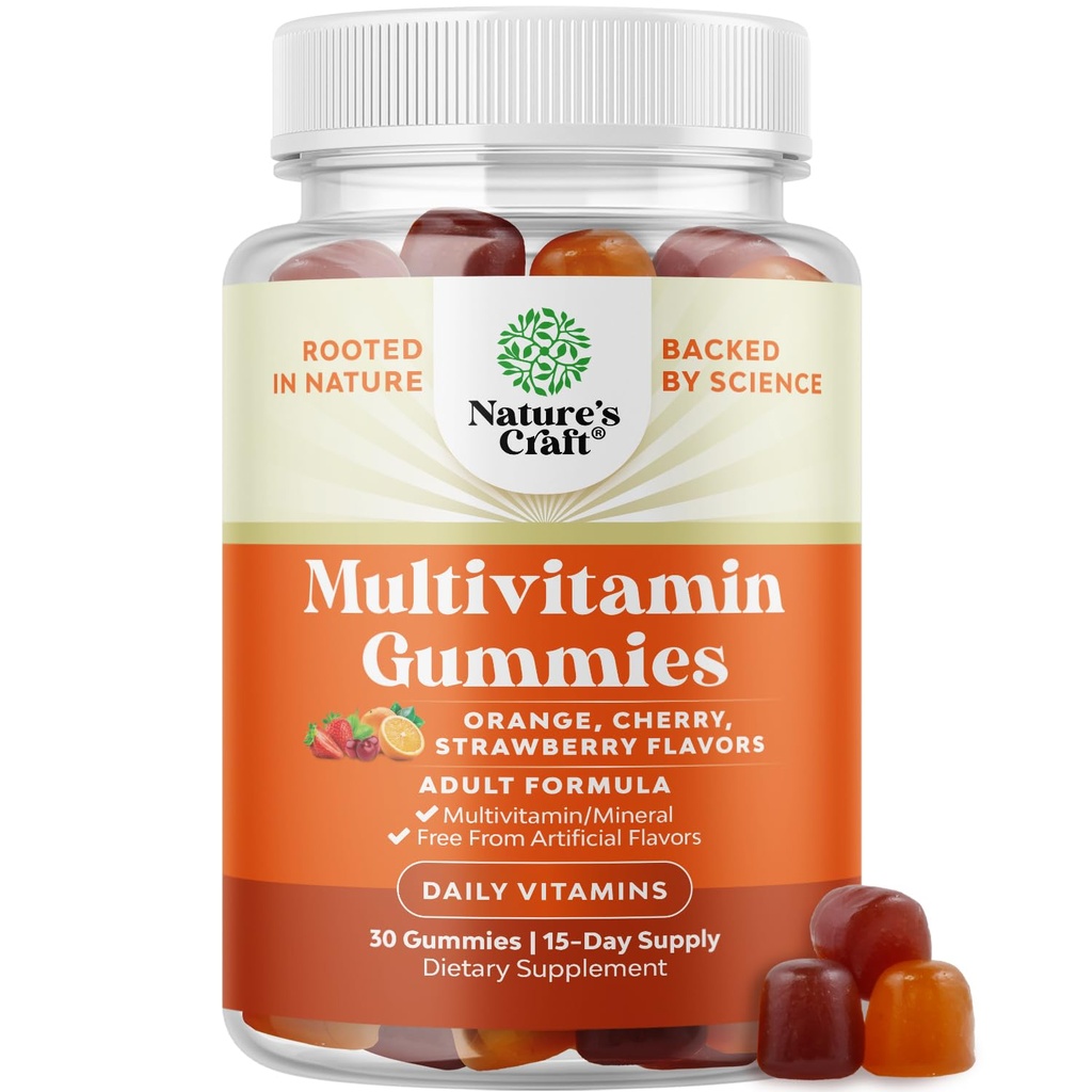 성인을 위한 유력한 매일 Multivitamin Gummies - 비타민 D A C E B12 아연과 Biotin - 에너지와 면제를 위한 성숙한 비타민 Gummy - 비 GMO 글루텐 자유로운과 Halal Gummies 30 조사