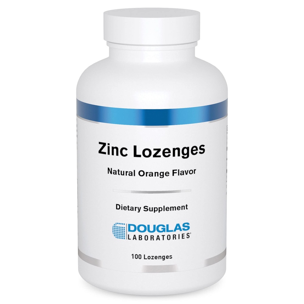 더글러스 Laboratories 아연 Lozenges | 면역 기능 지원 * | 100 Lozenges | 천연 오렌지 맛