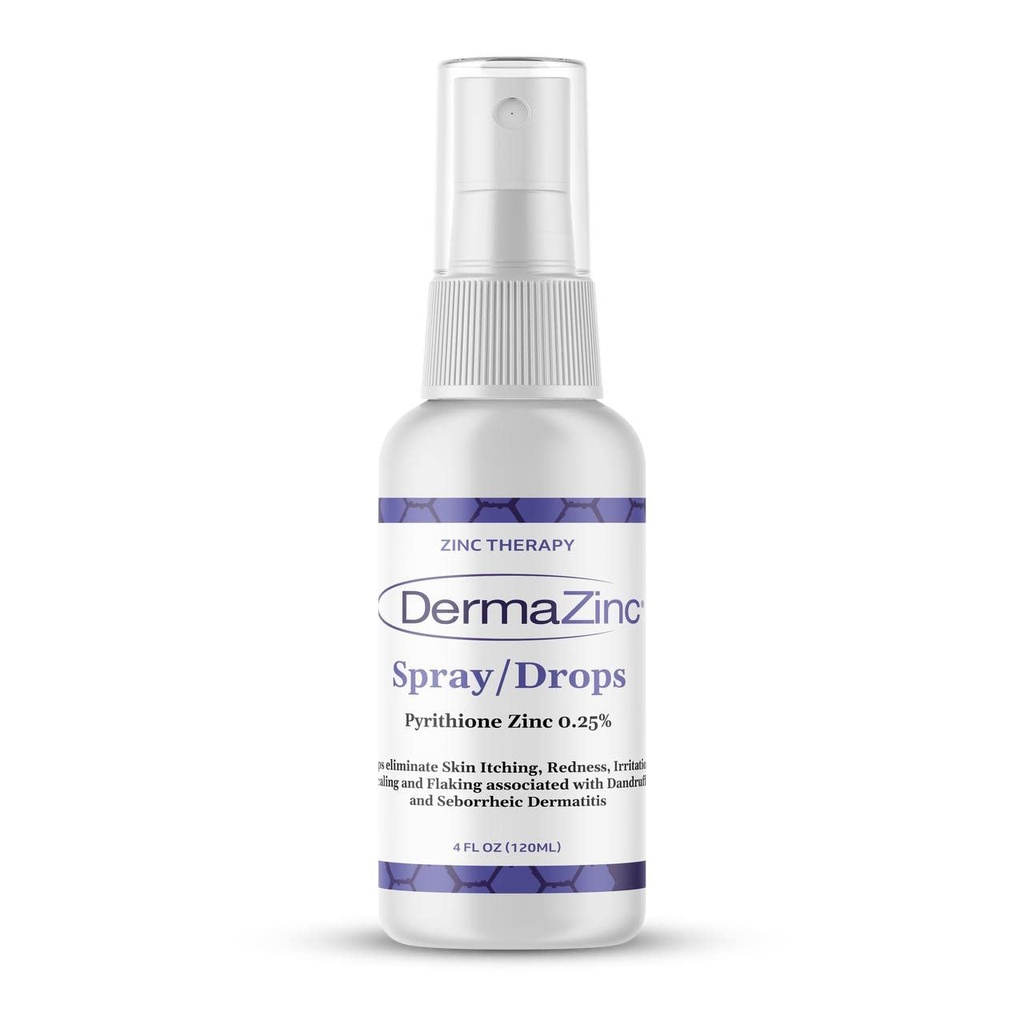 DermaZinc 치료 살포/Drops, Psoriasis, Dermatitis, Eczema 및 다른 피부 상태 증상, 4oz를 위한 피부 Disorder 안전 하락을 위한 아연 살포