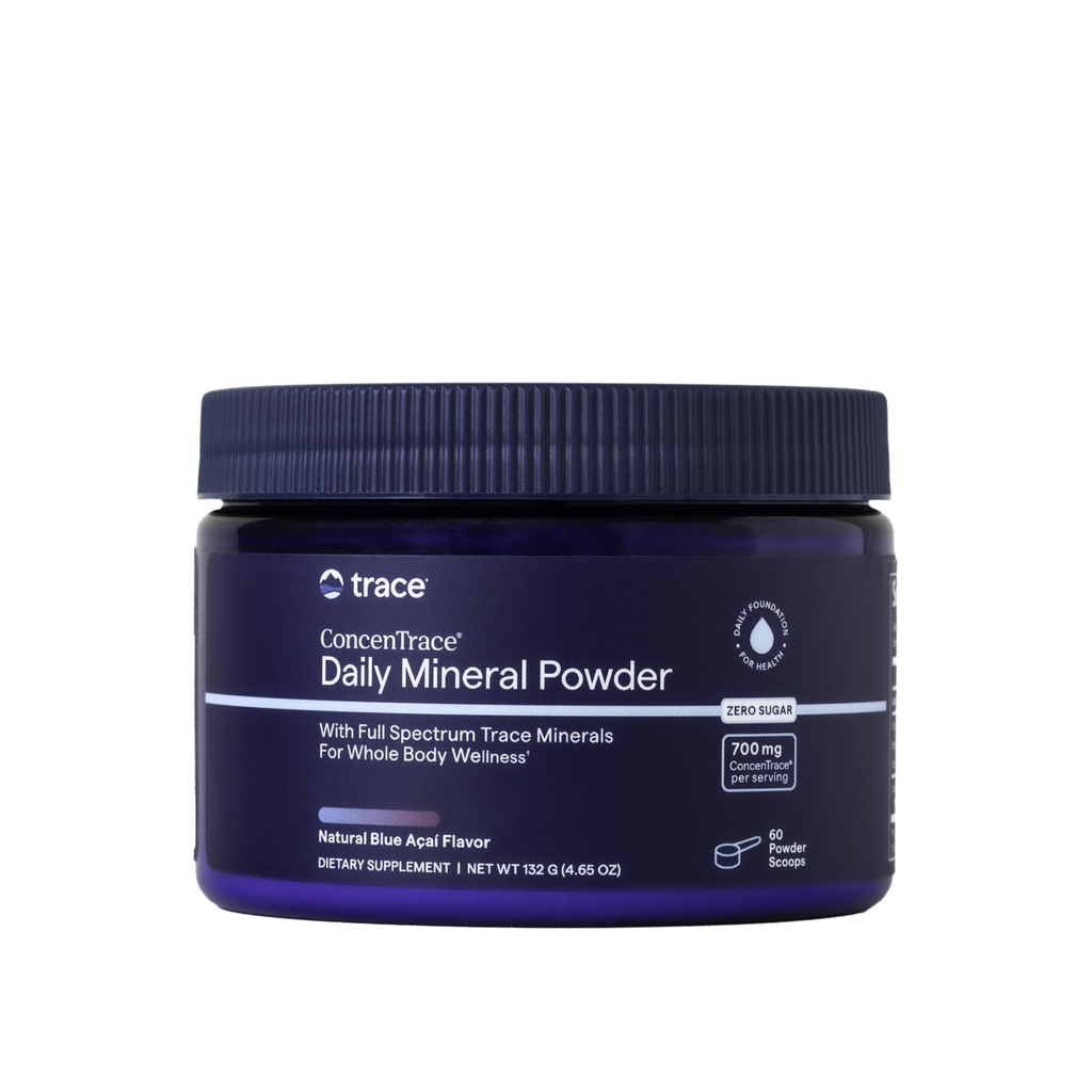 Trace Minerals ConcenTrace Daily Mineral Powder - 에너지, 소화, 뼈 건강 지원 - Ionic 마그네슘, 염화물, & 칼륨, 설탕 무료 (60 인분)을 가진 70 + Multiminerals 보충교재