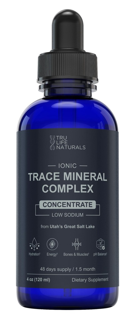 Trace 광물 단지 - 4 온스 (48Servings) - 72 + Ionic 무기물 농축물/Magnesium의 염화물, 보론, 칼륨/Supports Hydration & Electrolyte 균형