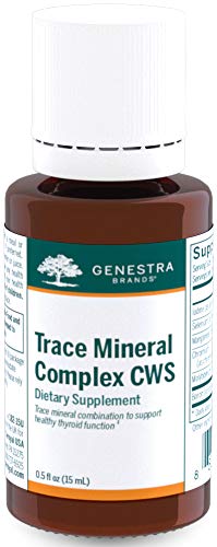 Genestra Brands Trace Mineral Complex CWS | Thyroid 기능 지원 및 도움은 산화 스트레스에 대하여 보호합니다 | 0.5 fl. oz.