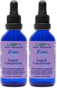 Eidon Ionic Minerals 액체 아연 농축물 - 성인과 아이를 위한 이온 아연 보충교재 하락, 지원 면역 체계, 머리 및 피부, 간결 및 신장 건강, 구호 응력 - 2개 oz (포장 2)
