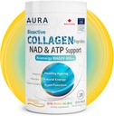 AURA VERISOL® Bioactive Collagen Peptides® Powder는 특허 받은 NAD+ & ATP Boosters, Advanced Cellular Rejuvenation System, Healthy Aging & DNA Repair, Unflavored, 캐나다, 31 서빙으로 제작되었습니다.