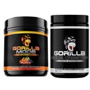 Gorilla Mind Pre Workout (Fruit Punch) + Creatine (100 Serv.) - 향상된 강도, 출력 및 근육 크기를위한 종합 스택